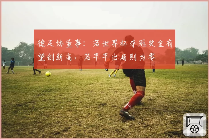 德足协董事：若世界杯夺冠奖金有望创新高，若早早出局则为零